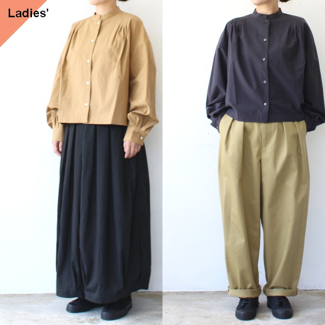 SETTO ワッシャーブロードプリーツシャツ / PLEATS SHIRT