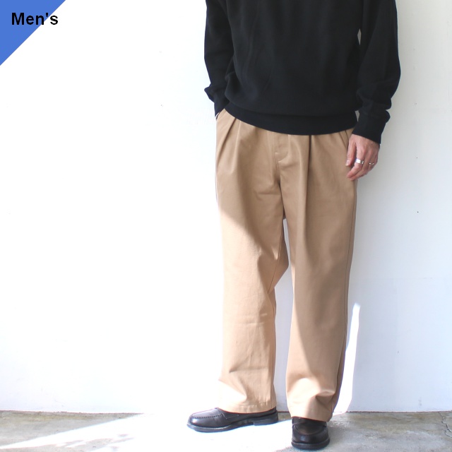 Upscape Audience 11ozカツラギボックスタックトラウザー　（Beige）