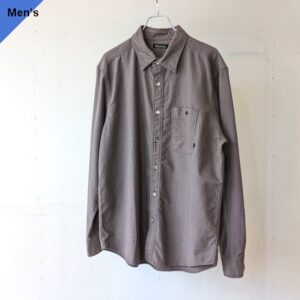 Bohemians フランネルレギュラーカラーシャツ Solid flannel L/S shirt　（Grayge）