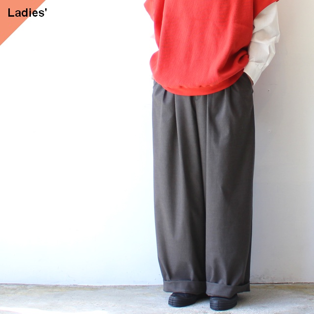 FANTASTICDAYS 2タックバギーオーバルパンツ BAGGYOVAL-253-01　（Brown）