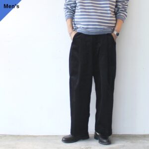 HAVERSACK 8Wコーデュロイユーティリティトラウザー 8W-Corduroy utility trousers　（Black）