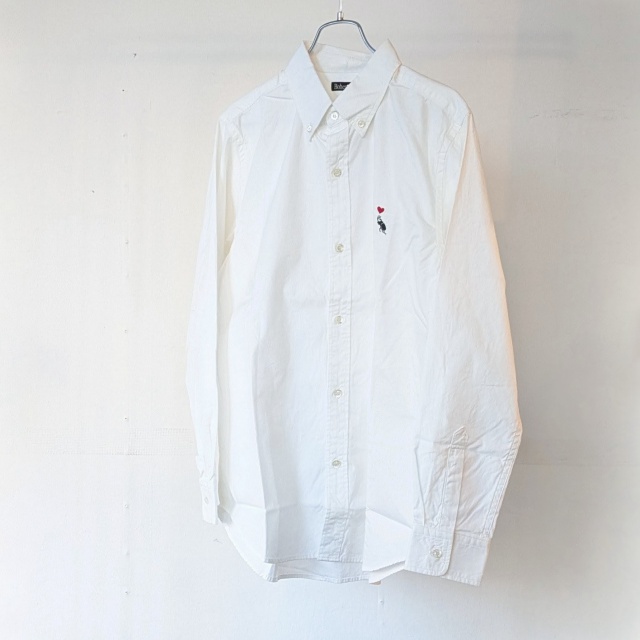 Bohemians ボタンダウンOXシャツL/S B.D OX SHIRTS - BEETLE HEART (White) - 画像 (2)