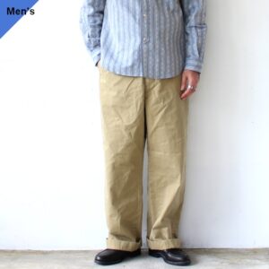 another 20th century ワイドチノトラウザー Old Yankees-Bio wash　（Beige）