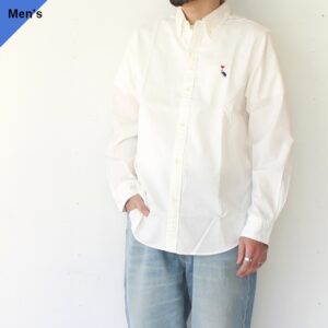 Bohemians ボタンダウンOXシャツL/S B.D OX SHIRTS - BEETLE HEART (White)