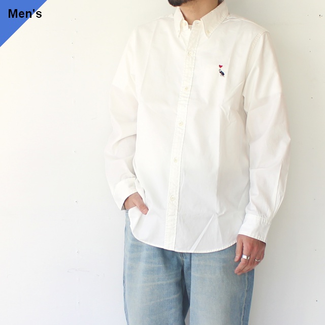 Bohemians ボタンダウンOXシャツL/S B.D OX SHIRTS – BEETLE HEART (White)