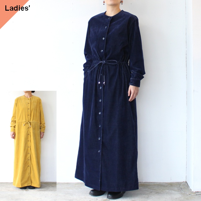 IKITSUKE 13Wコーデュロイロングワンピース 13W Corduroy long onepiece