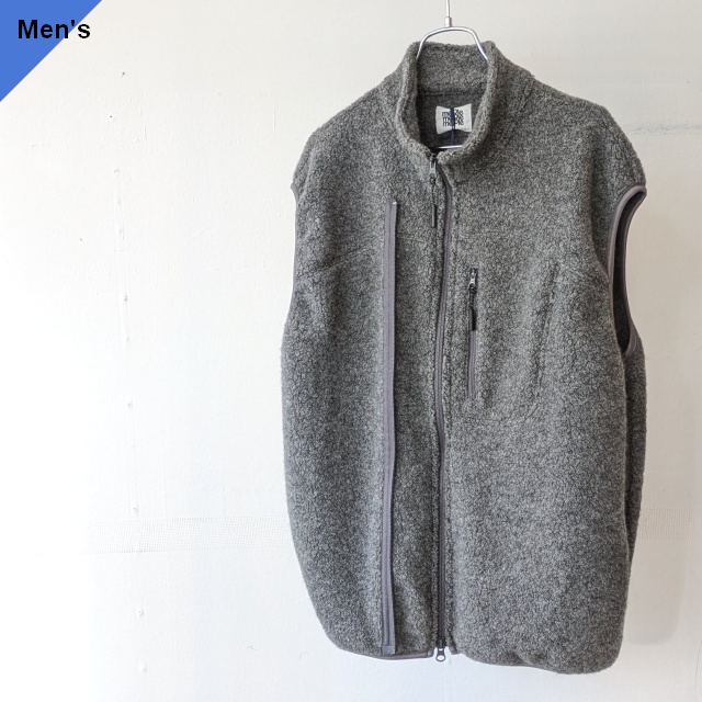 melple ウールパイルベスト Marced Wool Vest　（Gray）