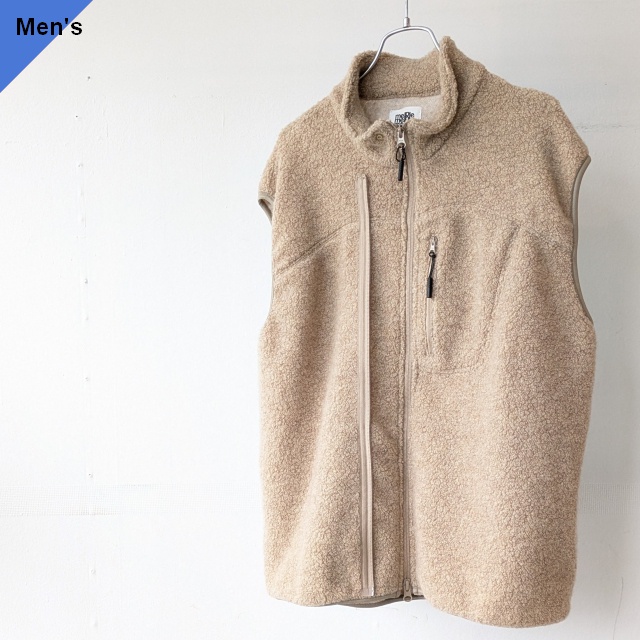 melple ウールパイルベスト Marced Wool Vest　（Beige）
