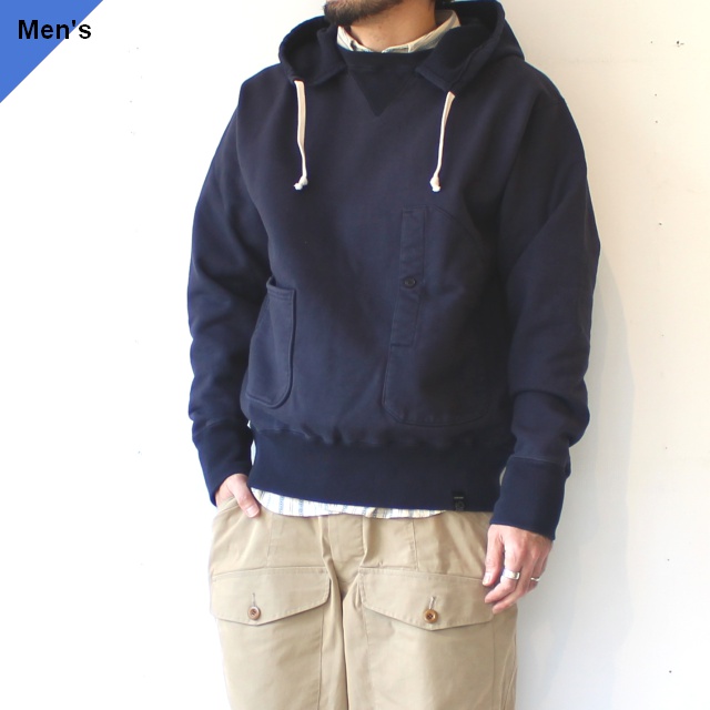 PREQUEL ポケットプルオーバースウェットフーディー Sweat hoodie　 (Navy)