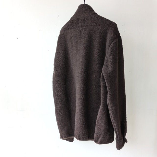 melple ウールパイルハーフZIPプルオーバー Wool Pile Zip Stand (DK.Brown) - 画像 (2)