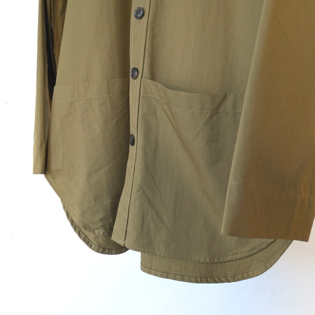 Upscape Audience コットンナイロンガーデニングシャツ AUD7381 (Khaki olive) - 画像 (5)