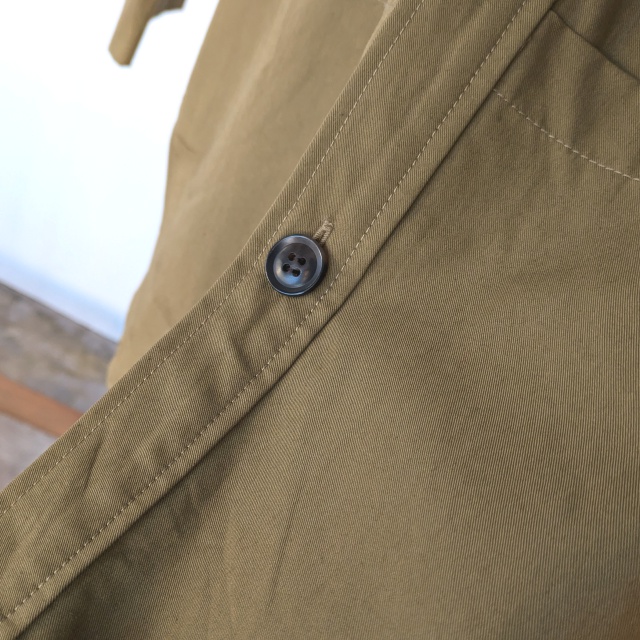 Upscape Audience コットンナイロンガーデニングシャツ AUD7381 (Khaki olive) - 画像 (4)