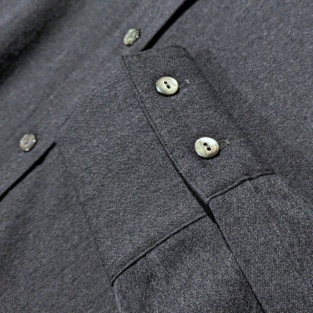 SETTO ウールモダールギャバクレリックバンドカラーシャツ / CLE SHIRT - 画像 (5)