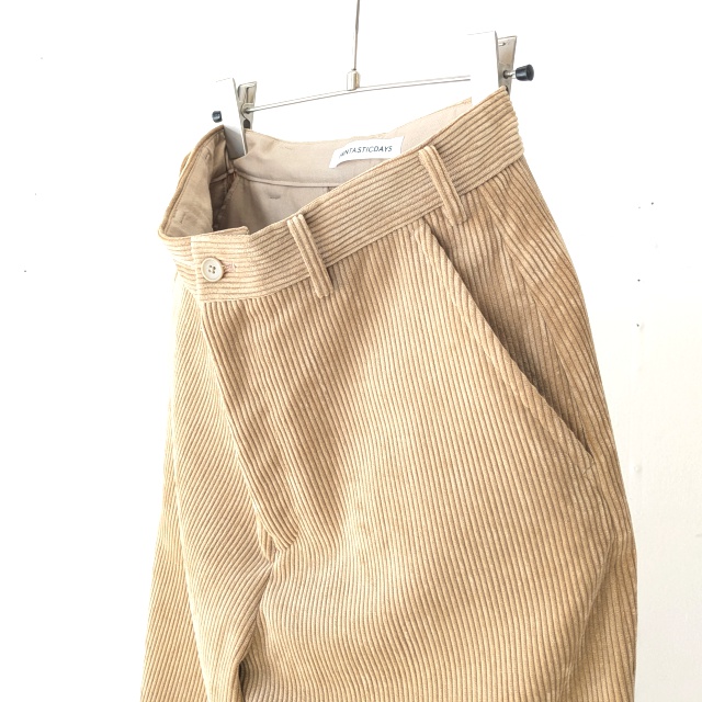FANTASTICDAYS トリコットコーデュロイパンツ CORDUROY-253-01 (Camel) - 画像 (2)