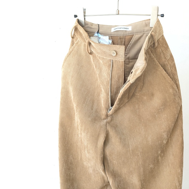 FANTASTICDAYS トリコットコーデュロイパンツ CORDUROY-253-01 (Camel) - 画像 (3)