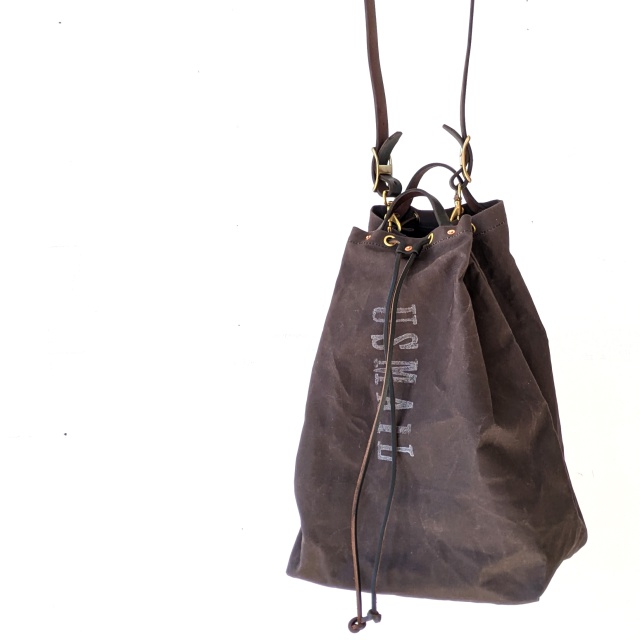 vasco CANVAS × LEATHER MAIL PURSE BAG -LARGE VS-211 （Black） - C