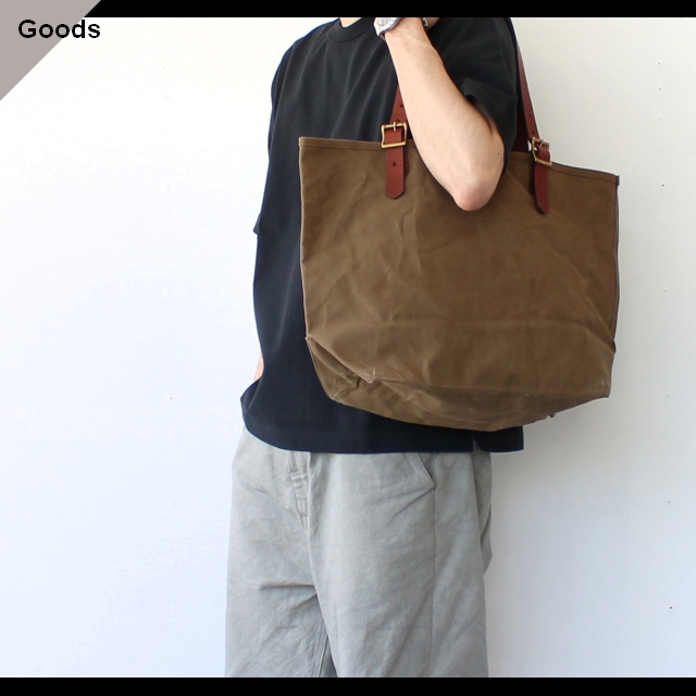 vasco　CANVAS×LEATHER TRAVEL TOTE BAG　VS-264　（Olive drab）