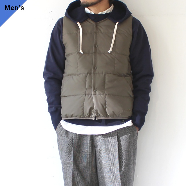 ZANTER JAPAN インナーダウンベスト RE DOWN INNER VEST　（Khaki）