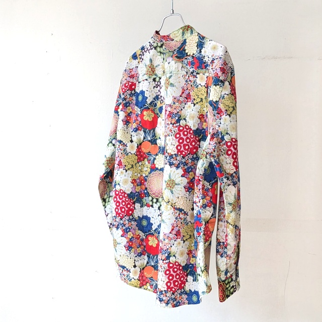 Bohemians 花柄バンドカラーシャツL/S ODORANT GAUZE STAND COLLAR SHIRTS - 画像 (2)