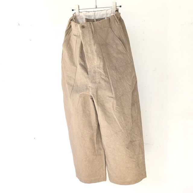 HAVERSACK 高密度ツイルワイドトラウザー Twill Wide Trousers / 862622 / Women's (Beige) - 画像 (2)