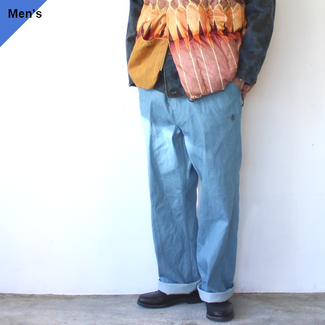 Bohemians Denim Belted Work Trousers　（SAX）