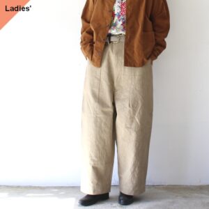 HAVERSACK 高密度ツイルワイドトラウザー Twill Wide Trousers / 862622 / Women's (Beige)