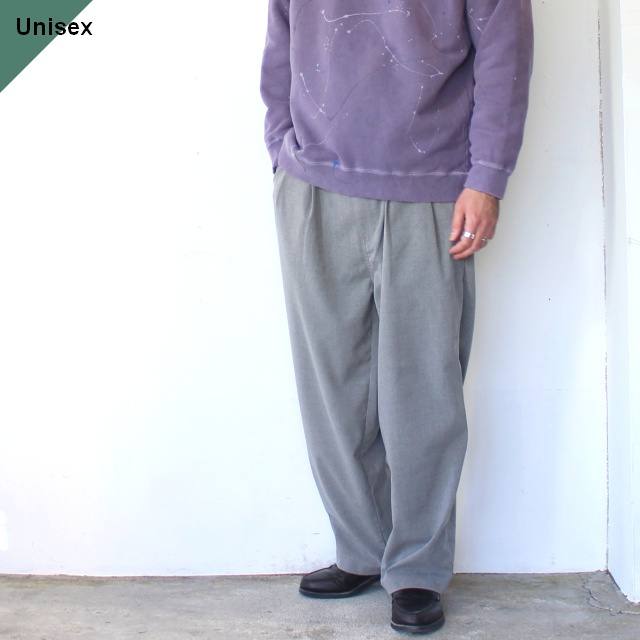 HARVESTY TRビッグスラックス T/R Big slacks　（Gray）