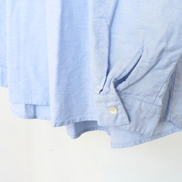 sasanqua by trees オックスB.Cオーバーシャツ Ox work over shirt (Sax) - 画像 (3)