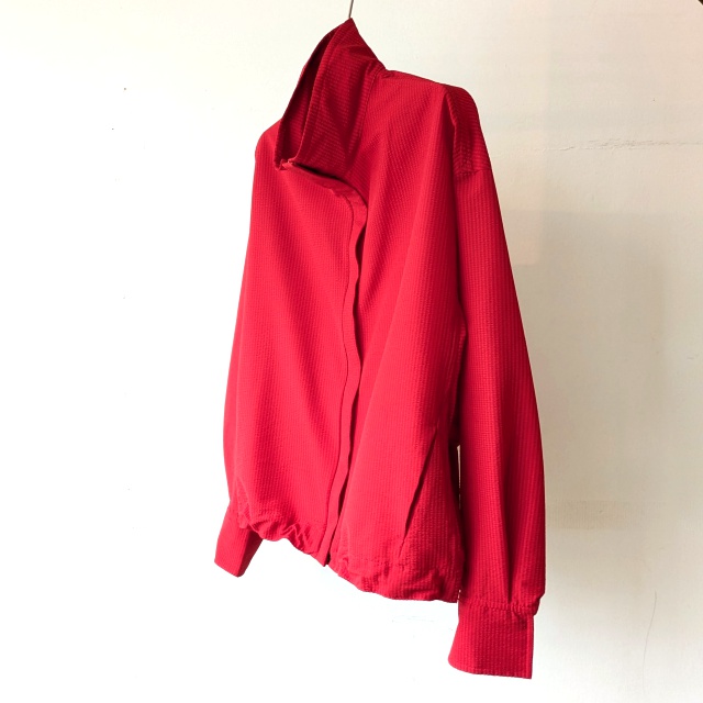 IKITSUKE シアサッカースタンドブルゾン / ZIP STAND BLOUSON (RED) - 画像 (2)