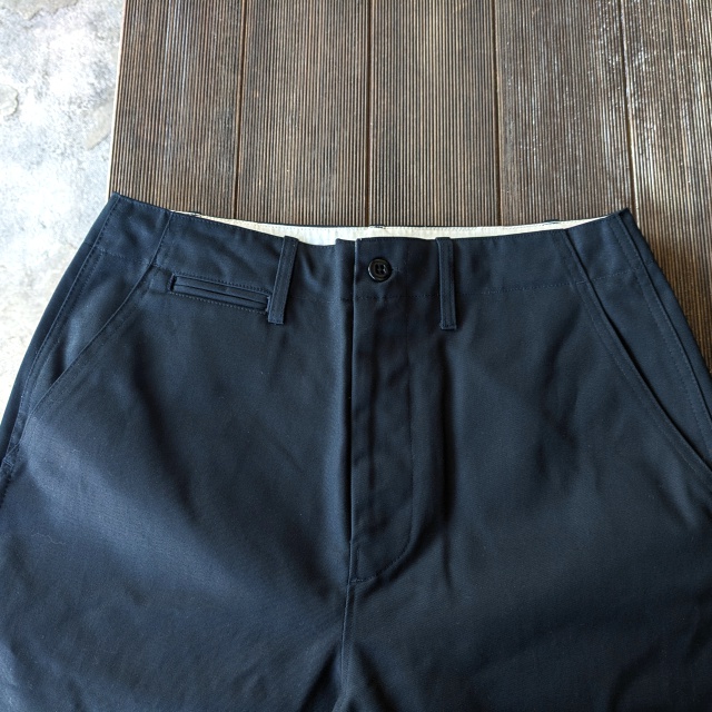 Upscape Audience ワーカーズワイドストレートチノトラウザー / US ARMY M41-Type (Navy) - 画像 (3)