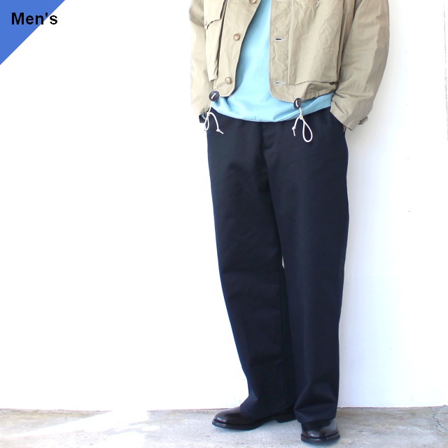 Upscape Audience ワーカーズワイドストレートチノトラウザー / US ARMY M41-Type　（Navy）