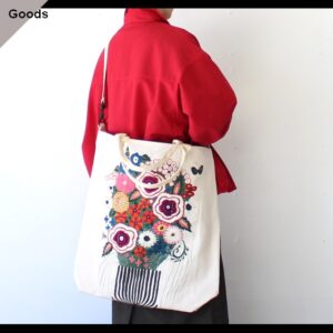 Bohemians　Bouquet long tote bag　（Natural）