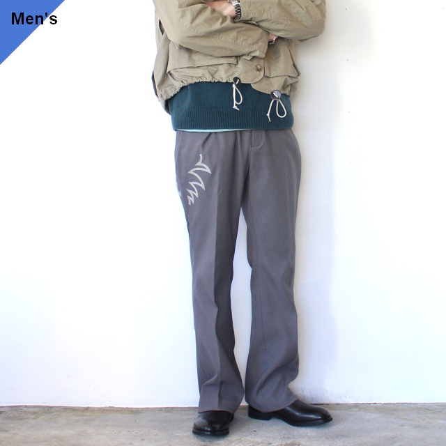 melple ウェスタン刺繍フレアパンツ Sebastian Western Pants　（Gray）