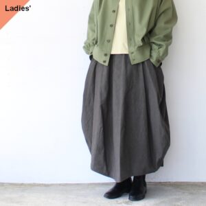 HAVERSACK 40/タイプライターコクーンスカート 40-Typewriter cocoon skirt　（Charcoal）