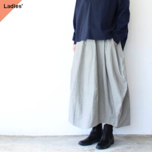 HAVERSACK 40/タイプライターコクーンスカート 40-Typewriter cocoon skirt　（Gray）