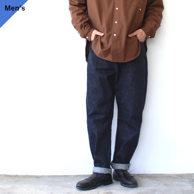 Orgueil 14oz本藍デニムテーパードトラウザー / Tailor Jeans Regular Tapered OR-103 (ONE WASH)