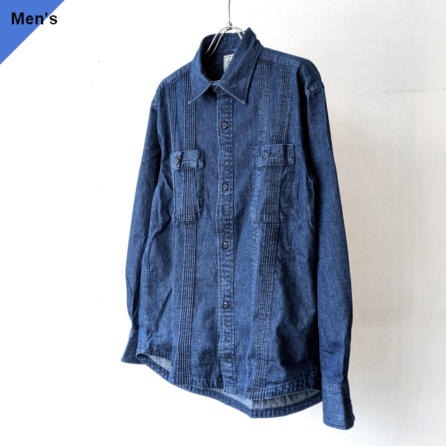 Soundman キューバデニムワークシャツ Ranchero　（Indigo）