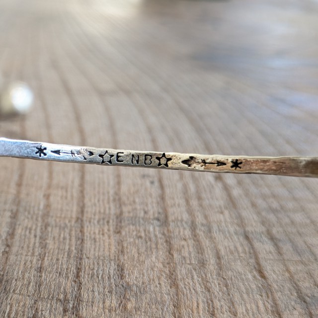 Ericka Nicolas Begay シルバーバングル Silver Bangle HM2 - 画像 (4)