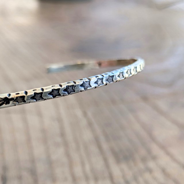 Ericka Nicolas Begay シルバーバングル Silver Bangle HM2 - 画像 (3)