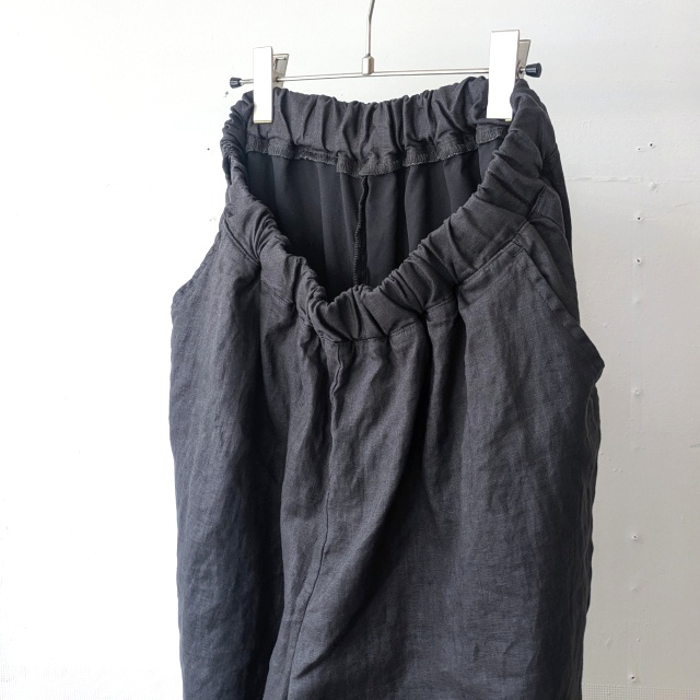 HARVESTY リネンイージーサーカスパンツ 40s-Linen Canvas Circus Pants (Charcoal) - 画像 (2)