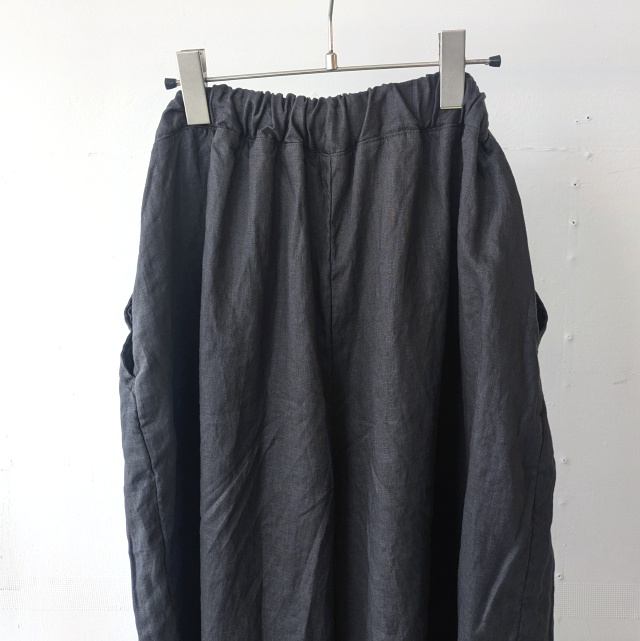 HARVESTY リネンイージーサーカスパンツ 40s-Linen Canvas Circus Pants (Charcoal) - 画像 (5)