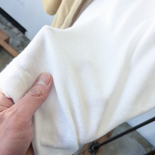 Siora パイルポケットTシャツ Extra long cotton pile S/S tee - 画像 (4)