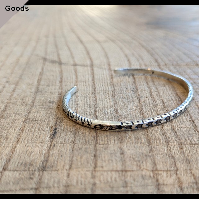 Ericka Nicolas Begay シルバーバングル Silver Bangle HM2