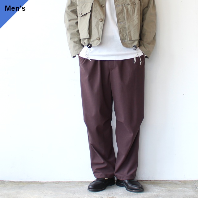 FANTASTICDAYS トリコットジャージーイージーパンツ PARK-M-261-01　（Brown）