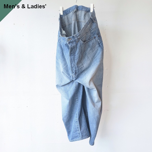 HAVERSACK 10oz-ヴィンテージウォッシュデニムワイドトラウザー 10oz-Vintage wash denim wide trousers 　（Vintage wash）