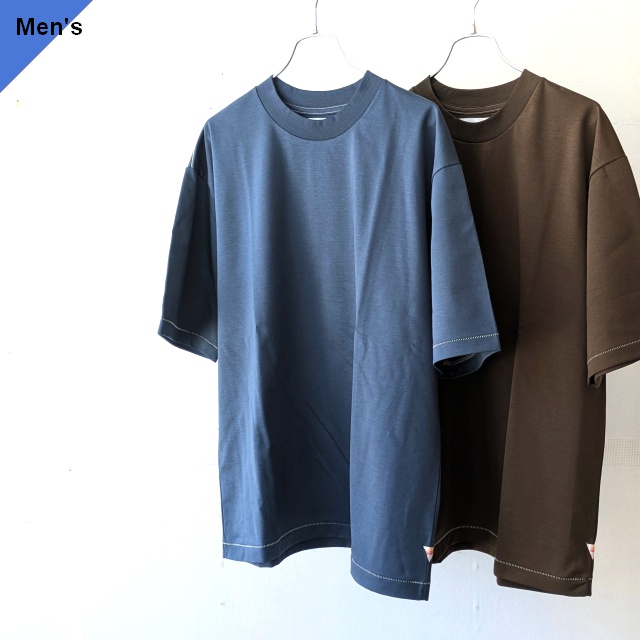 melple ハイゲージスーピマコットンクルーネックT Verve S/S