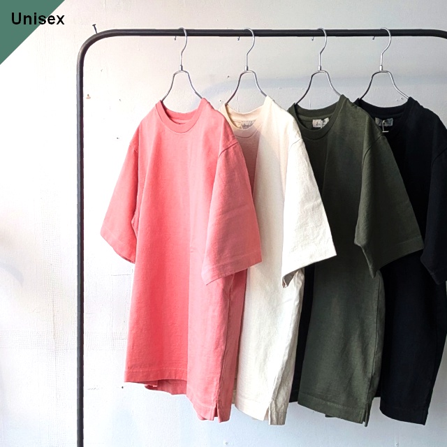 Siora ヘビーウェイト天竺クルーネックTee / 1816 Fleece machine heavy weight tee