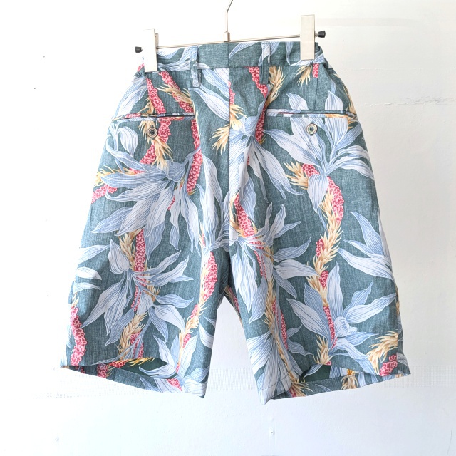 melple アロハイージーショーツ Kaimana Shorts (Green) - 画像 (4)
