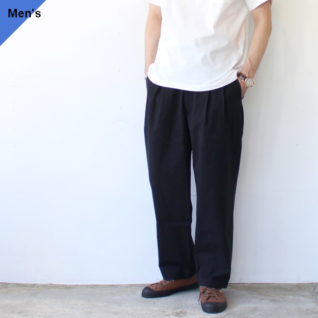 FANTASTICDAYS 2タックテーパードトラウザー UNSLACKS　（Black）