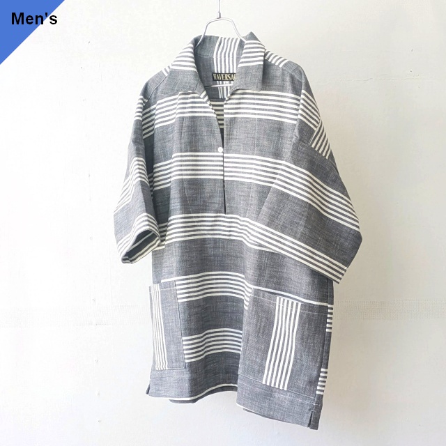 HAVERSACK ダンガリーストライプP/Oシャツ Dungaree Washer-Stripe P/O Shirt